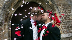 Homosexuelles Hochzeitspaar