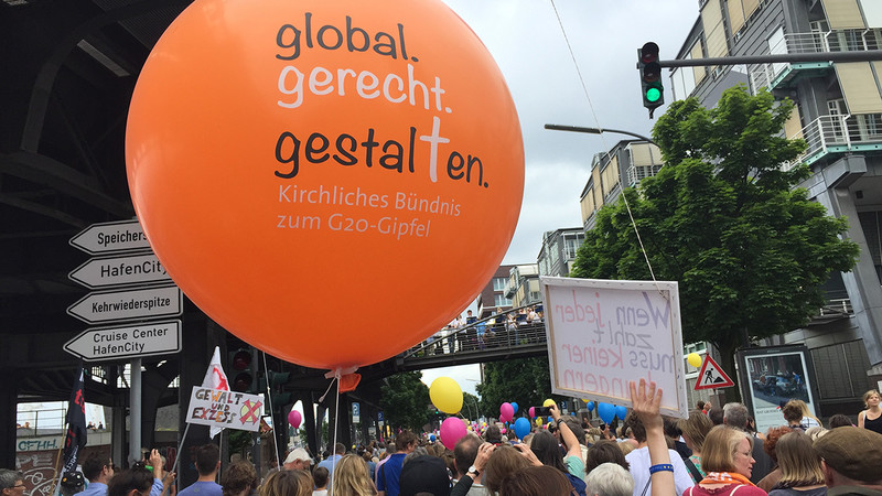 So geht es auch: Friedliche Demonstration zu G20 in Hamburg