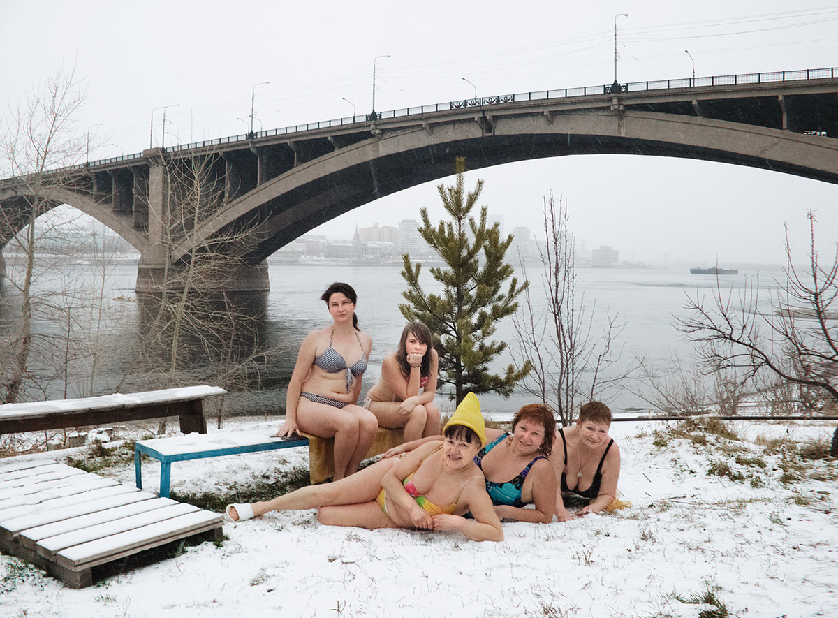 Cryophile winter swimmers club, Krasnojarsk 