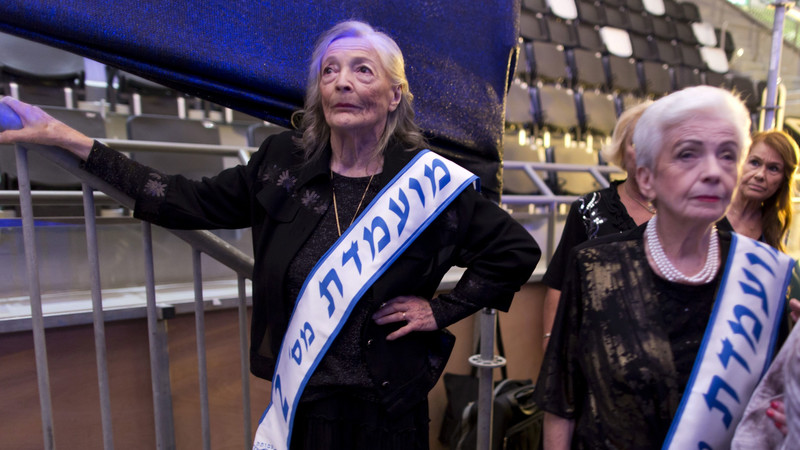 Backstagebereich 'Miss Holocaust Survivor Beauty Contest' in Haifa am 22. August 2013