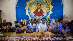Familienangehörige von koptischen Christen