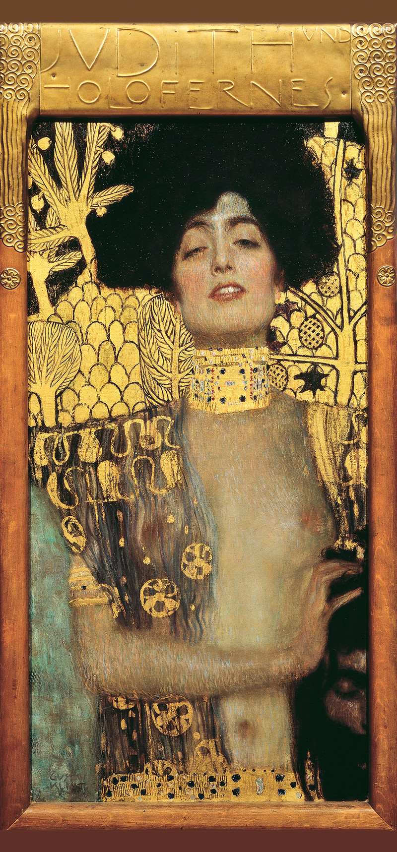 'Judith I', 1901 von Gustav Klimt. Die Mörderin und das Haupt ihres Opfers Holofernes