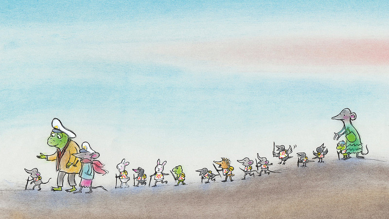 Illustration aus dem Kinderbuch 'Komissar Gordon' von Ulf Nilsson