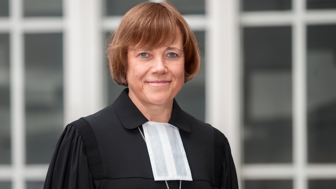 Die Präses der Evangelischen Kirche von Westfalen, Annette Kurschus, erhält am 28. Januar 2018 die Ehrendoktorwürde der Westfälischen Wilhelms-Universität. 