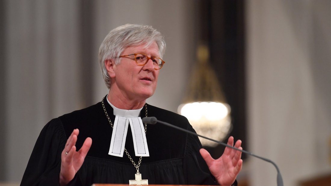 Der bayerische Landesbischof Heinrich Bedford-Strohm ist erfreut über die gestiegene Wahlbeteiligung 