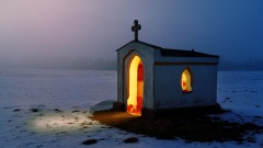 Eine kleine Kapelle in der Einsamkeit