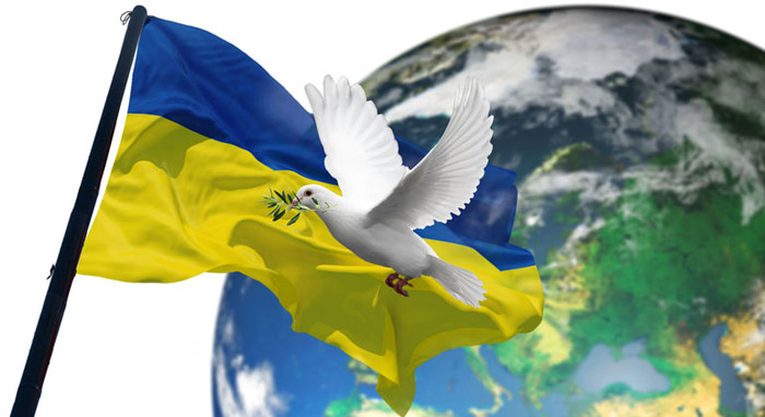 Welt Ukraine Friedenstaube