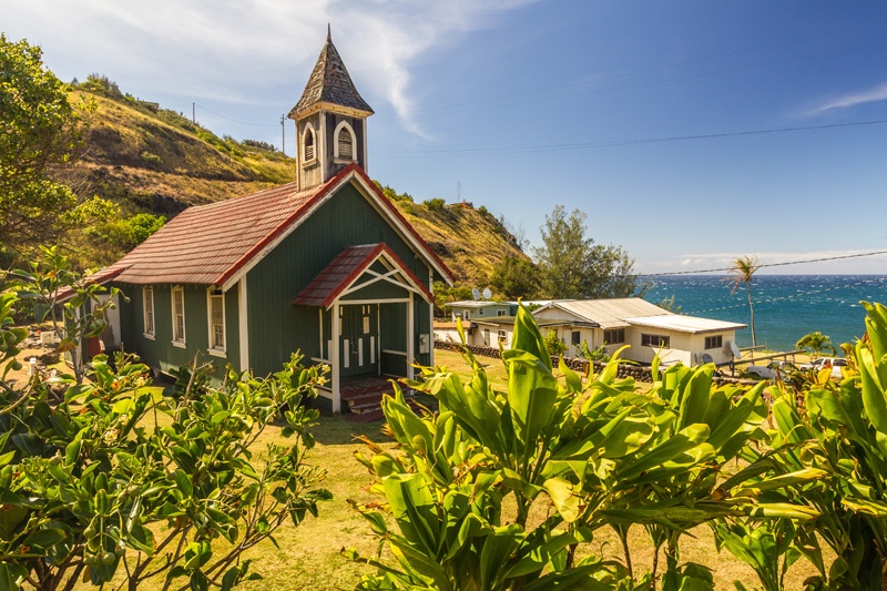 "Kahakuloa Hawaiian Congregational Church" auf Maui