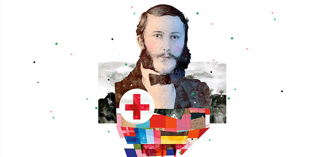 Collage: Henry Dunant (1828–1910)