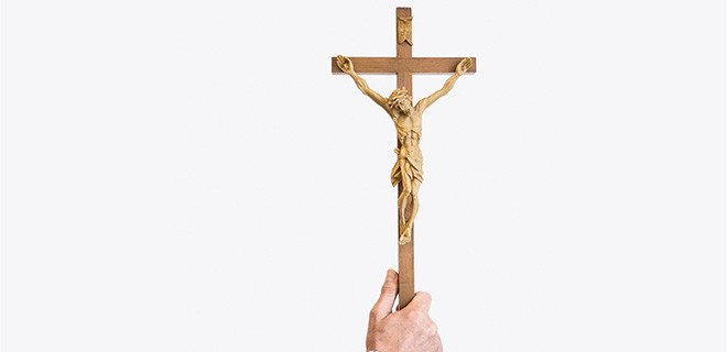 Kruzifix aus Holz 