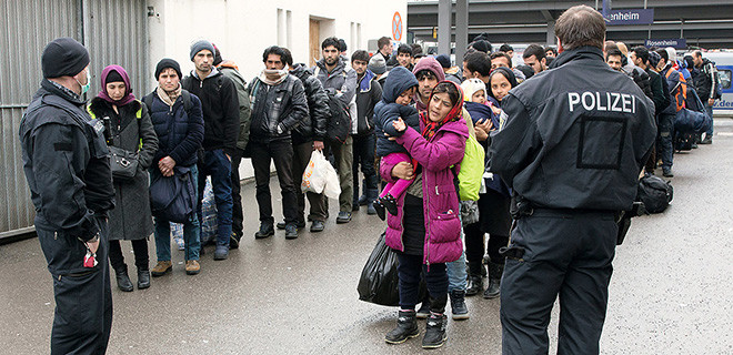 Erfassung von Fluechtlingen bei der Bundespolizei 