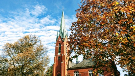 Kirche Blankenese im Herbst
