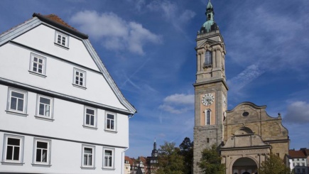 Blick auf die St. Georgenkirche in Eisenach
