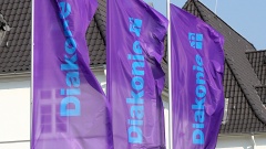 Flaggen der Diakonie