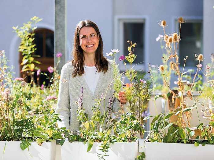 Katrin Wittek, 42, hat 231 Wildpflanzen auf ihrem Balkon