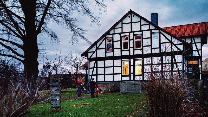Das Pfarrhaus in dem Annette Lapp mit ihrer Familie lebt