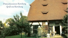 Das Heimatmuseum  Kornburg  gab es seit 1958 in der alten Pfarrscheune, die diese alte Postkarte zeigt.