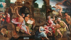 Die Geschichte von Saul und der Hexe von Endor hat 1526 den Maler Jacob Cornelisz van Oostanen zu diesem gleichnamigen Gemälde inspiriert