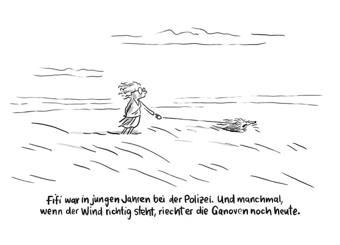 Cartoon Unterm Strich von Maren Amini: Fifi