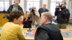 Hänel mit ihrem Anwalt Karlheinz Merkel