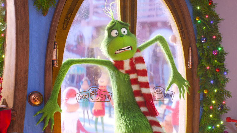 The Grinch (Benedict Cumberbatch) is confronted by the unchecked Christmas joy of Whoville 