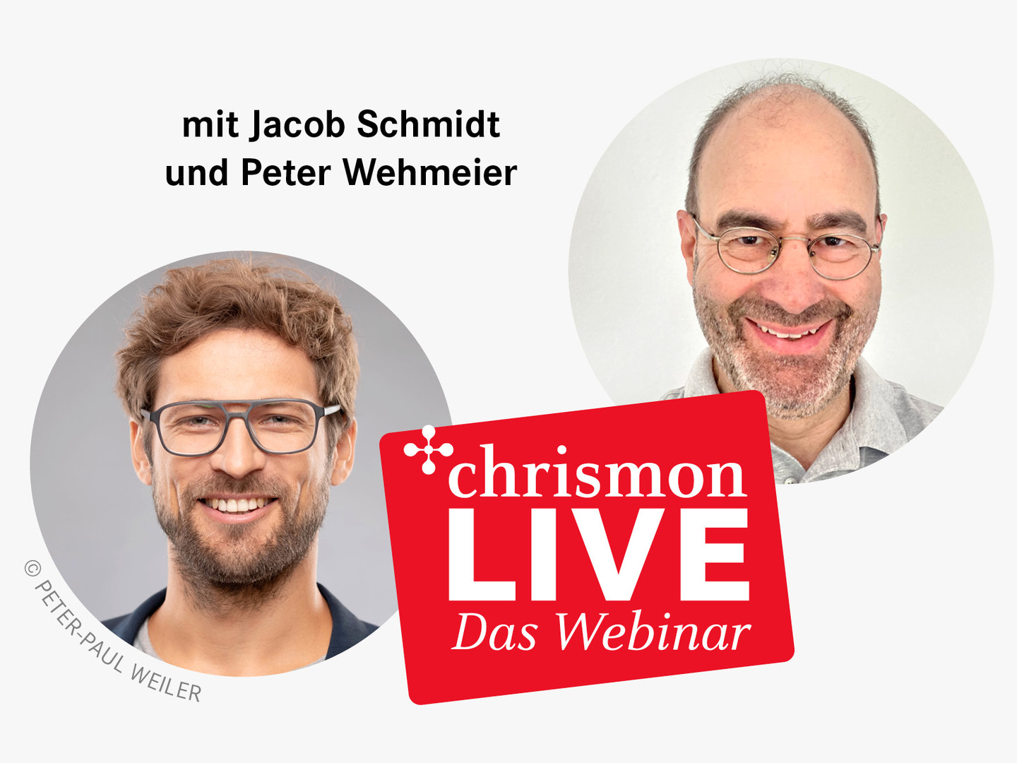 Soziologe Jacob Schmidt und Psychiater Peter Wehmeier im chrismon-Webinar