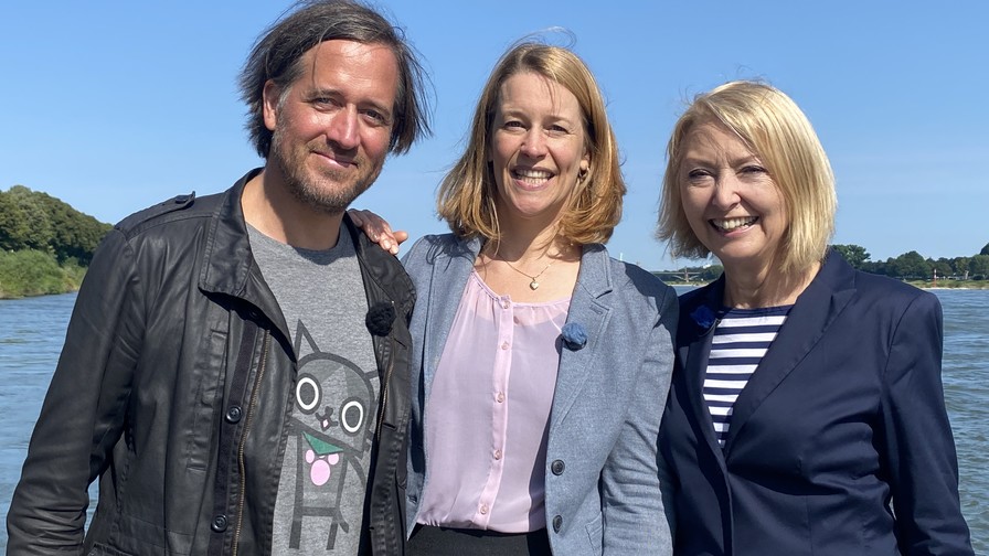 Kindermedienpreisträger Markus Tomsche, Britta de Matteis und Renate Bleichenbach