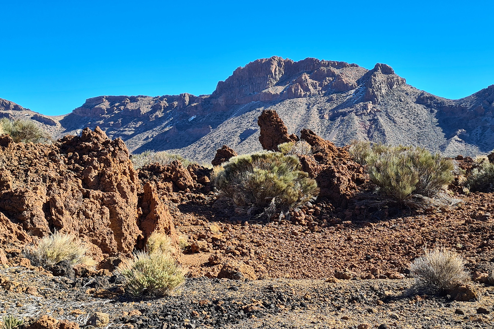  Landschaft in der Caldera mit Vulkan Teide