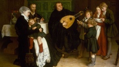 Gemälde von Martin Luther im Kreise seiner Familie