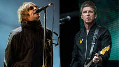 Liam Gallagher (l) und  Noel Gallagher