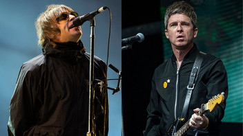 Liam Gallagher (l) und  Noel Gallagher