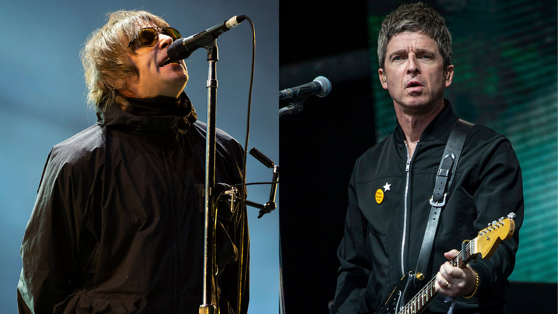 Liam Gallagher (l) und  Noel Gallagher