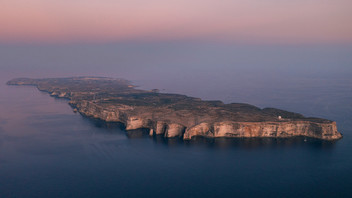 Luftaufnahme von der Insel Lampedusa