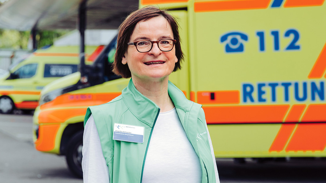 Angelika Schneider arbeitet ehrenamtlich als Notaufnahmebegleiterin im RKH-Klinikum Ludwigsburg