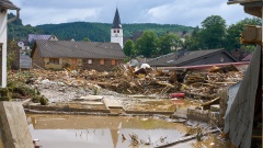 Ahrweiler am Tag nach dem Unwetter mit Hochwasser