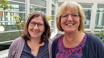 Mirja Steinhard (links) und Claudia Zimmer, Gemeindeberaterinnen bei der Evangelischen Kirche im Rheinland
