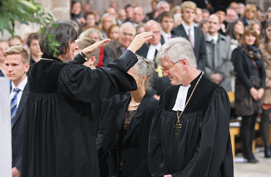 Heinrich Bedford-Strohm beiseiner Einführung als Landesbischof 2011 in Nürnberg 