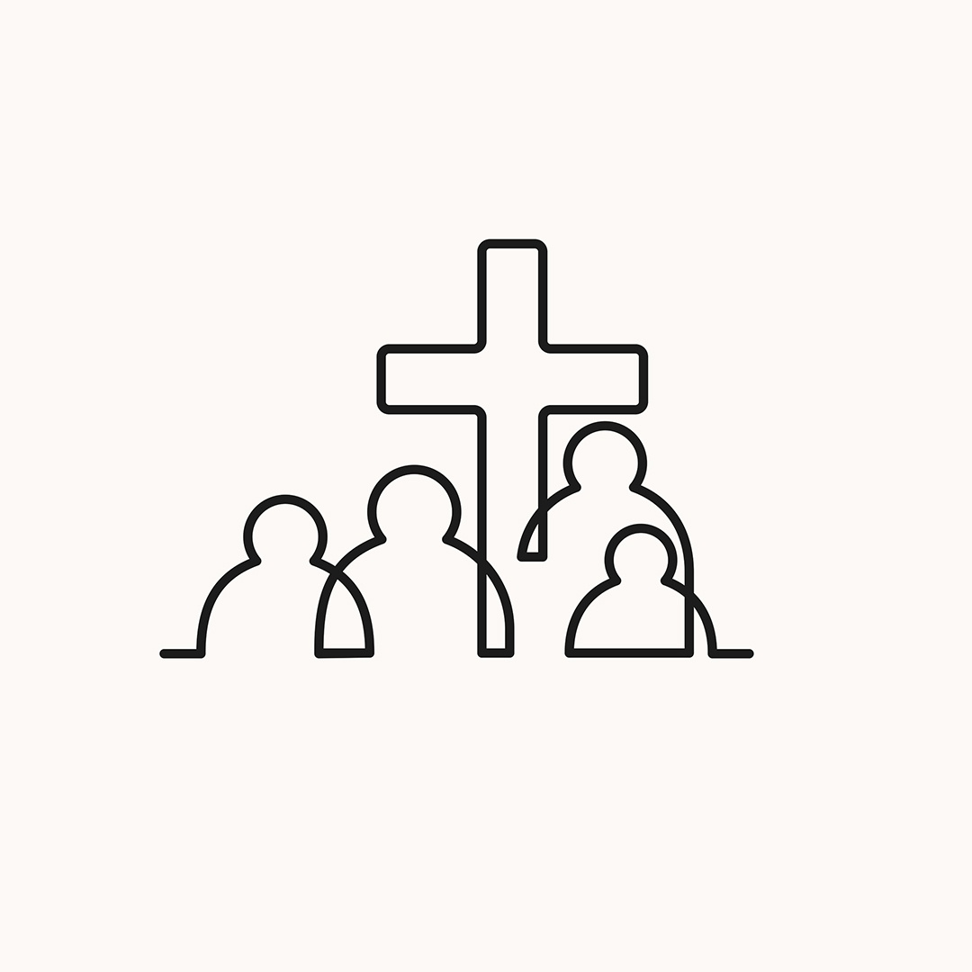 Icon Gemeinschaft mit Kreuz