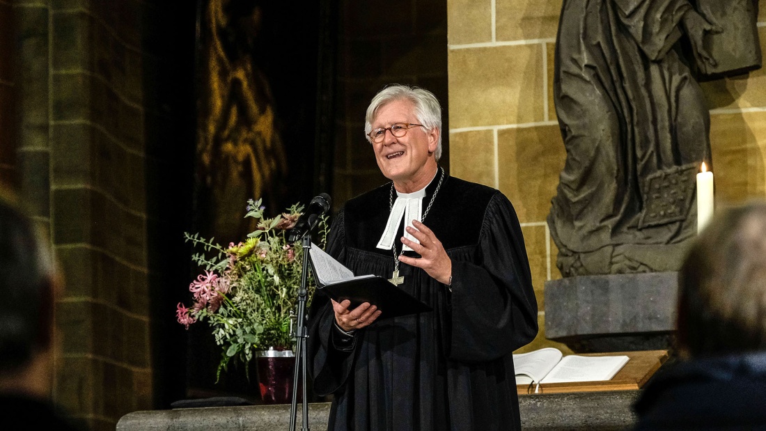 Heinrich Bedford-Strohm bei einem Gottesdienst in Bremen im November 2021