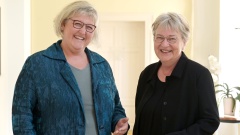 Landesbischöfin Heike Springhart und Kirchenpräsidentin Dorothee Wüst