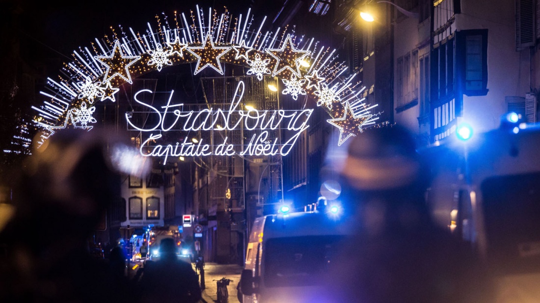 Terror-Angriff in der Gegend des Straßburger Weihnachtsmarkts 