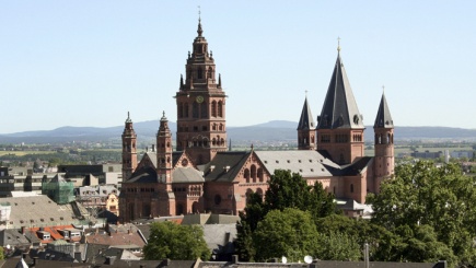 ARD/SWR ÖKUMENISCHER GOTTESDIENST ZUM TAG DER DEUTSCHEN EINHEIT,  "Übertragung aus dem Hohen Dom zu Mainz", am Dienstag (03.10.17) um 10:00 Uhr im ERSTEN. - Mainzer Dom - Panorama.
