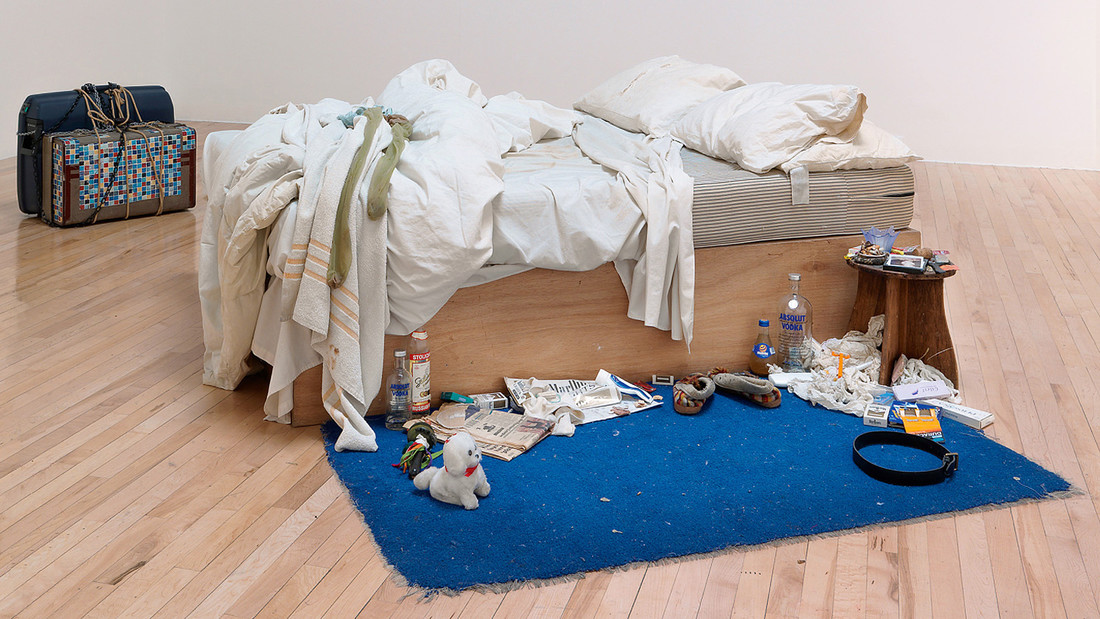 Kunstinstallation "My Bed" von Tracey Emin