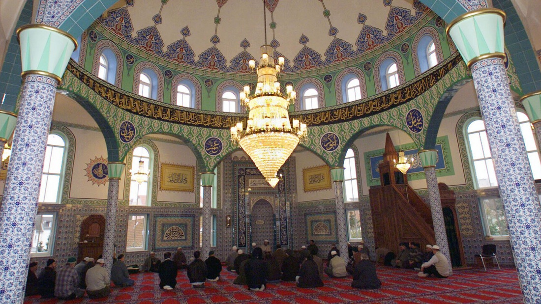 Gebet in der Fatih-Moschee in Bremen im Jahr 2002.