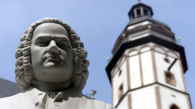 Johann Sebastian Bach in Form einer Gipsbüste