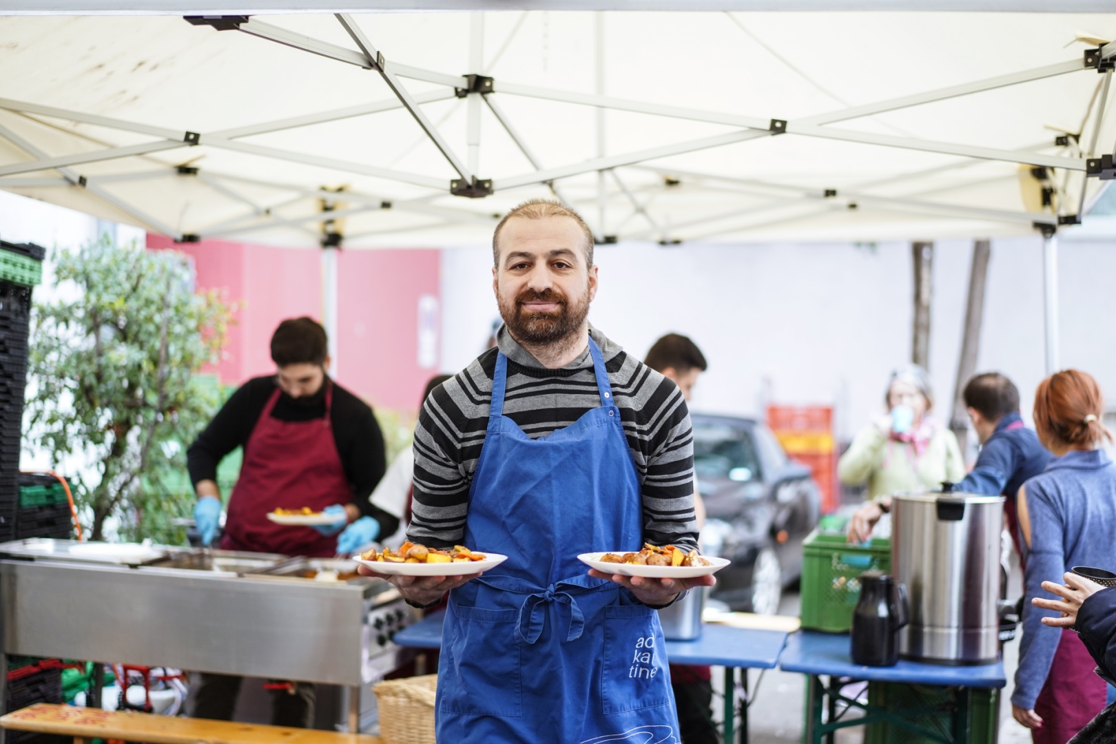 Ismael in der Kantine