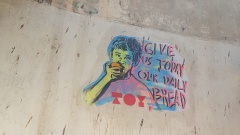 Ein Graffiti im Beiruter Stadtteil Hamra