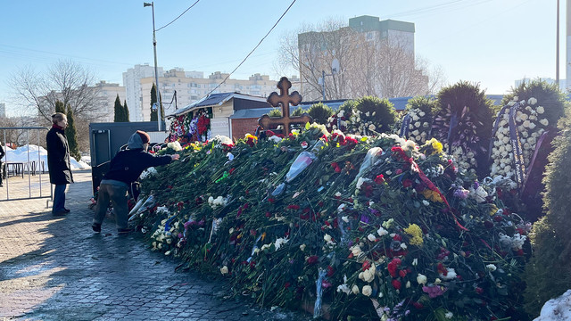 Nawalnys Grab in dem Borisowskoje-Friedhof