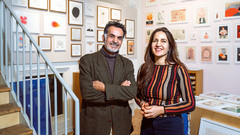 Ahmadjan und Maren Amini arbeiten als Vater und Tochter erstmals zusammen an ihrem Comicbuch "Ahmadjan und der Wiedehopf"
