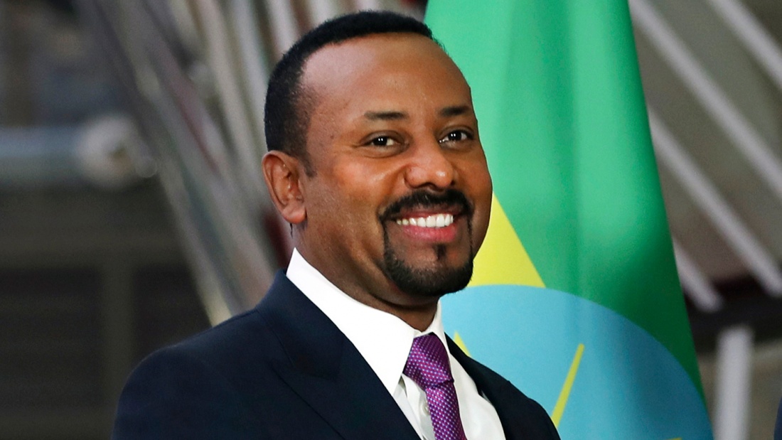 Der äthiopische Ministerpräsident Abiy Ahmed, aufgenommen am Sitz des Europäischen Rates in Brüssel